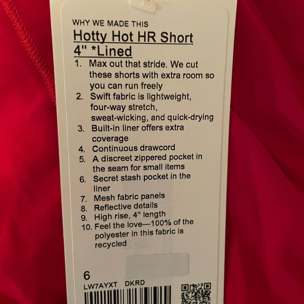 Lululemon Hotty Hot HR Short 4" *Lined - Picture 5 of 6